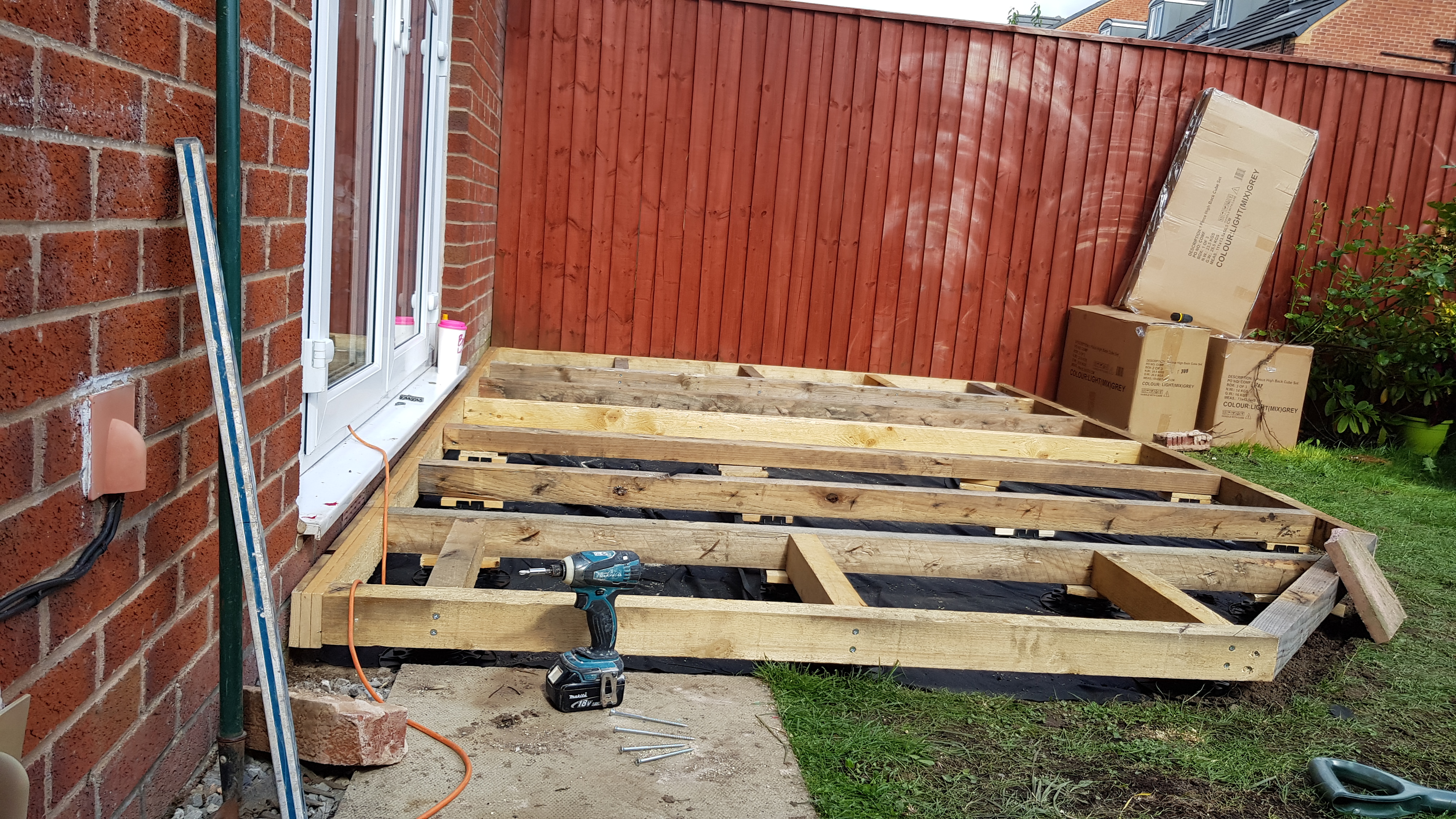 Garden before decking